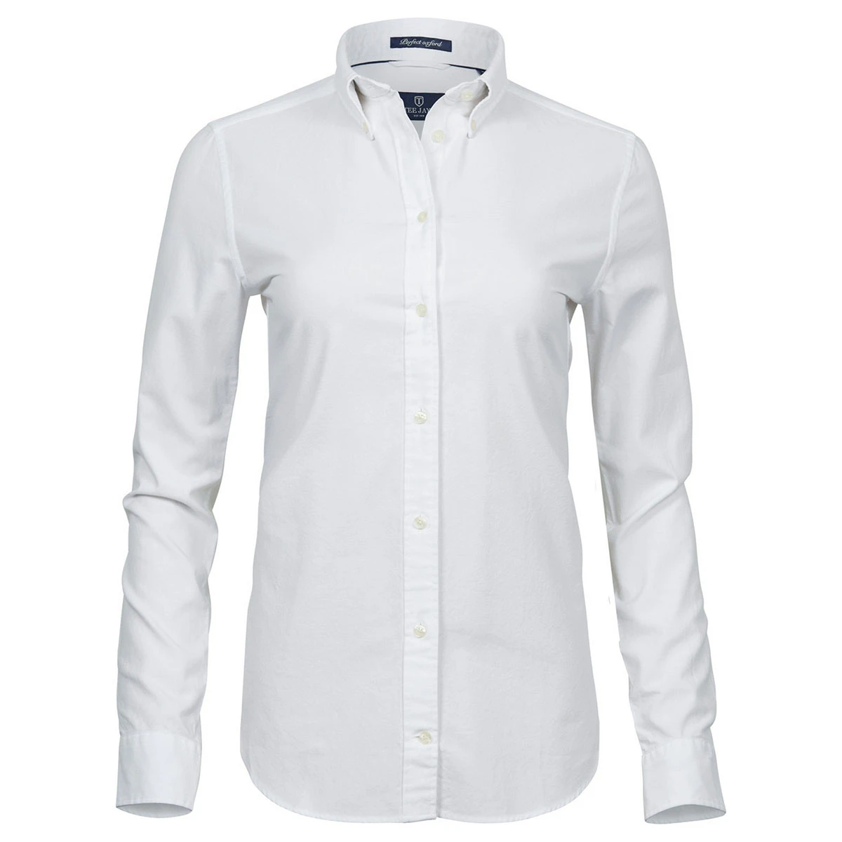 Tee Jays Womens Perfect Long Sleeve Oxford Shirt (White) - PC3488