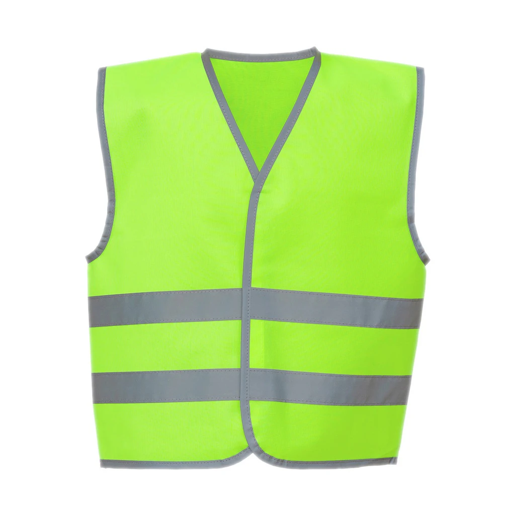 Yoko Childrens/Kids Hi-Vis Two Band Waistcoat (Lime Green) - PC3961