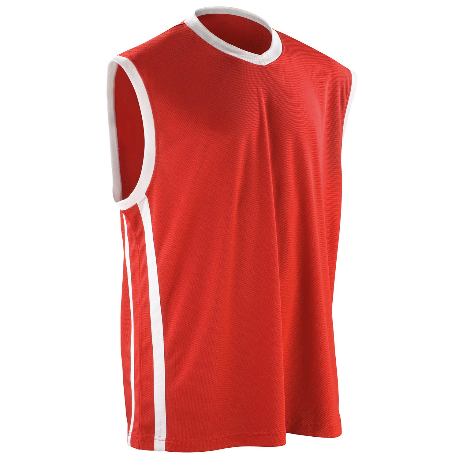 Spiro Mens Basketball Top (Red/White) - PC6411