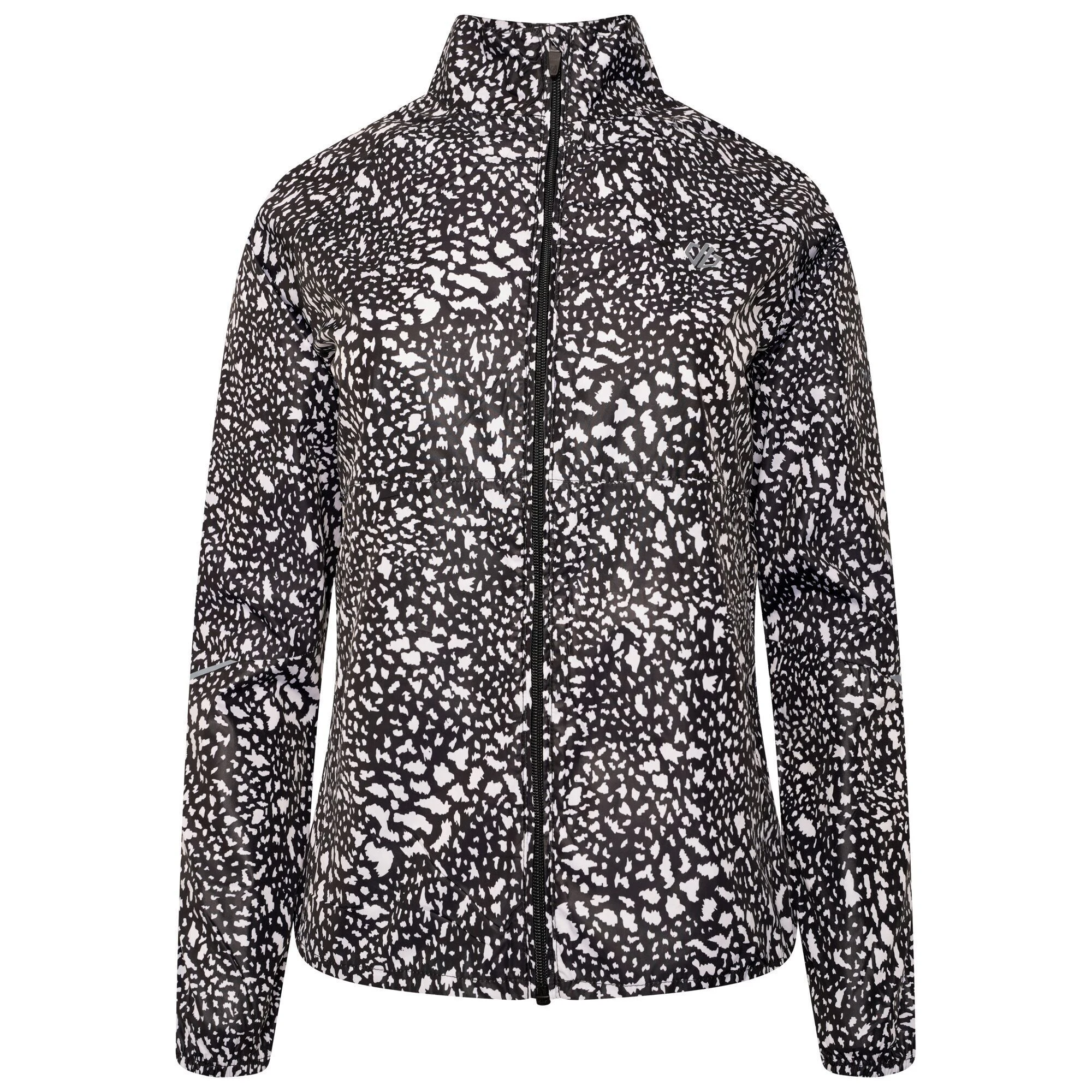 Dare 2B Womens Resilient II Dotted Windshell Jacket (Black/White) - RG6926