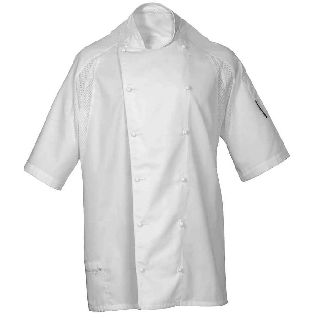 Le Chef Unisex Adult Executive Short-Sleeved Chef Jacket (White) - PC6503