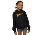 DC Comics Girls Superman Telescopic Loco Hoodie (Black) - BI6165