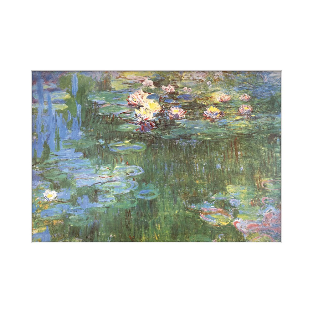 Claude Monet 1918 Water Lillies Print (Green) - PM6254