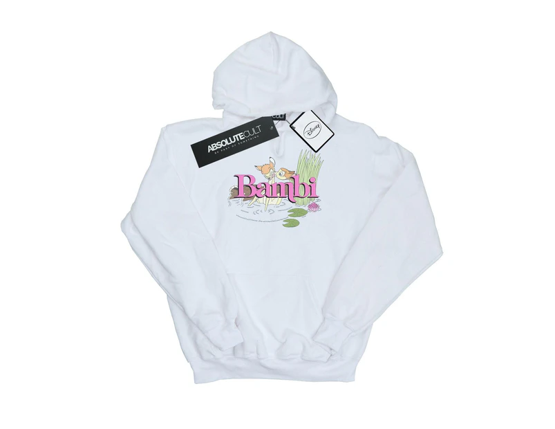 Disney Mens Bambi Kiss Hoodie (White) - BI7580