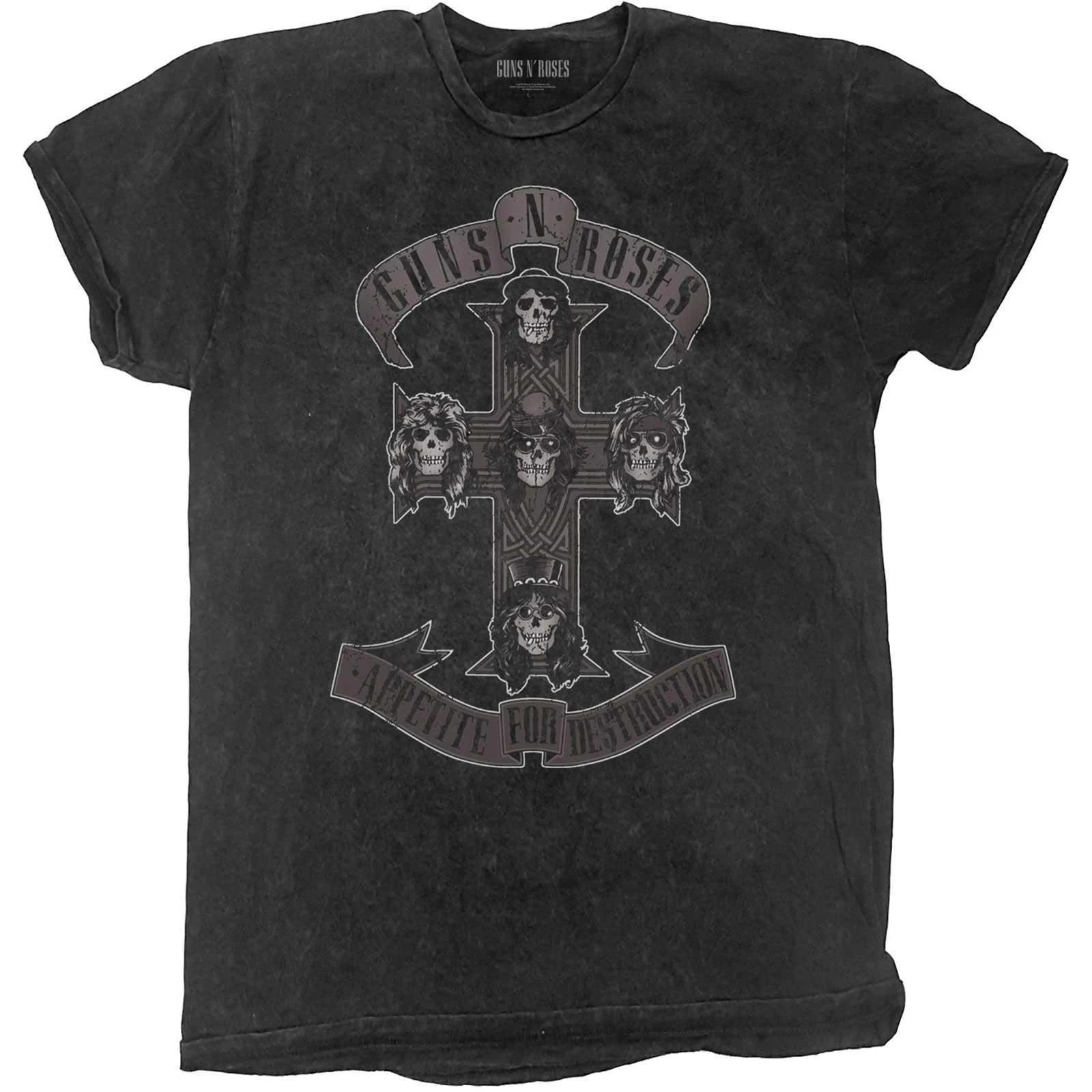 Guns N Roses Childrens/Kids Cross T-Shirt (Black/White) - RO5924