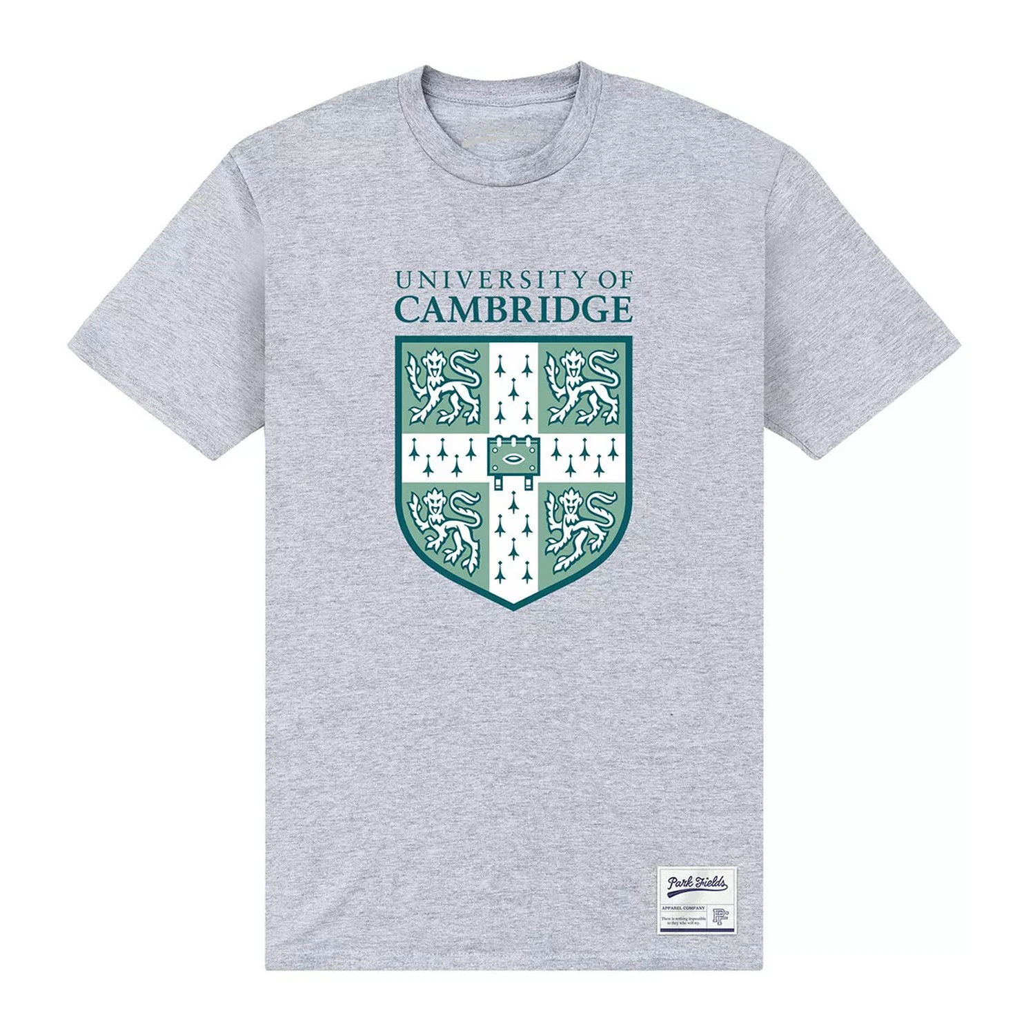 Cambridge University Unisex Adult Shield T-Shirt (Heather Grey) - PN475