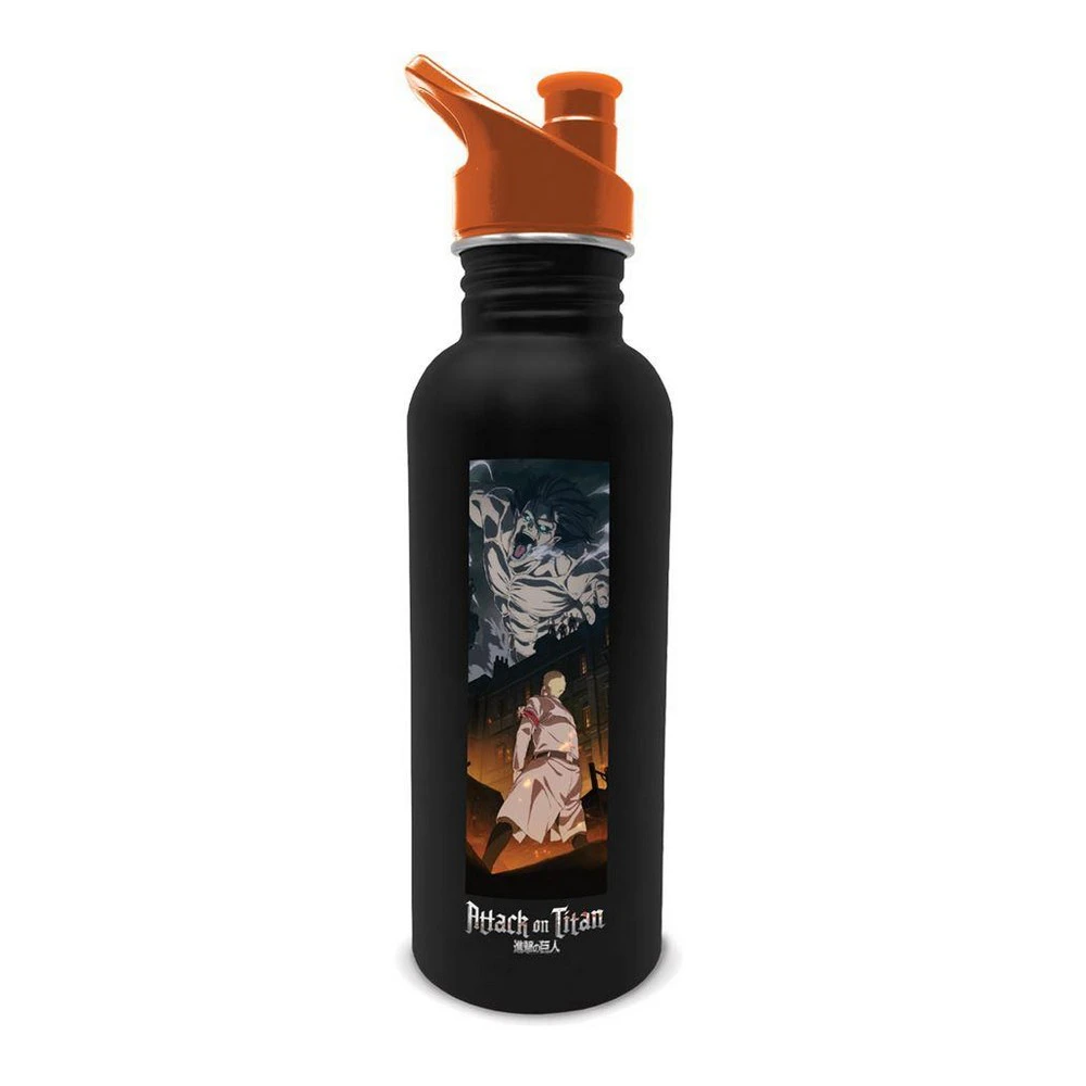 Attack on Titan Metal Water Bottle (Black/Orange) - PM6130