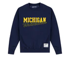 Michigan Wolverines Unisex Adult Sweatshirt (Navy Blue) - PN634