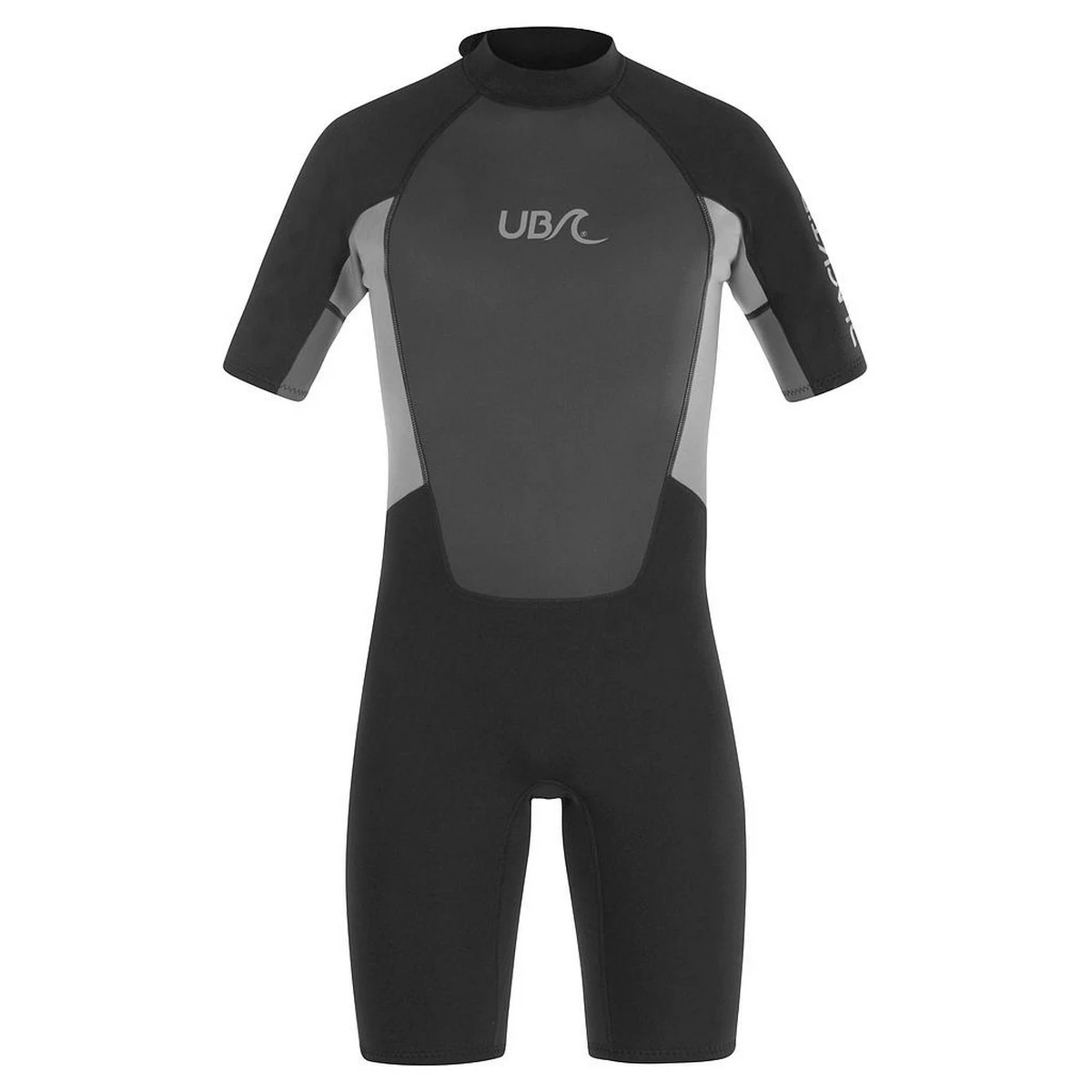 Urban Beach Mens Blacktip Monochrome Short-Sleeved Wetsuit (Black/Grey) - RD2450