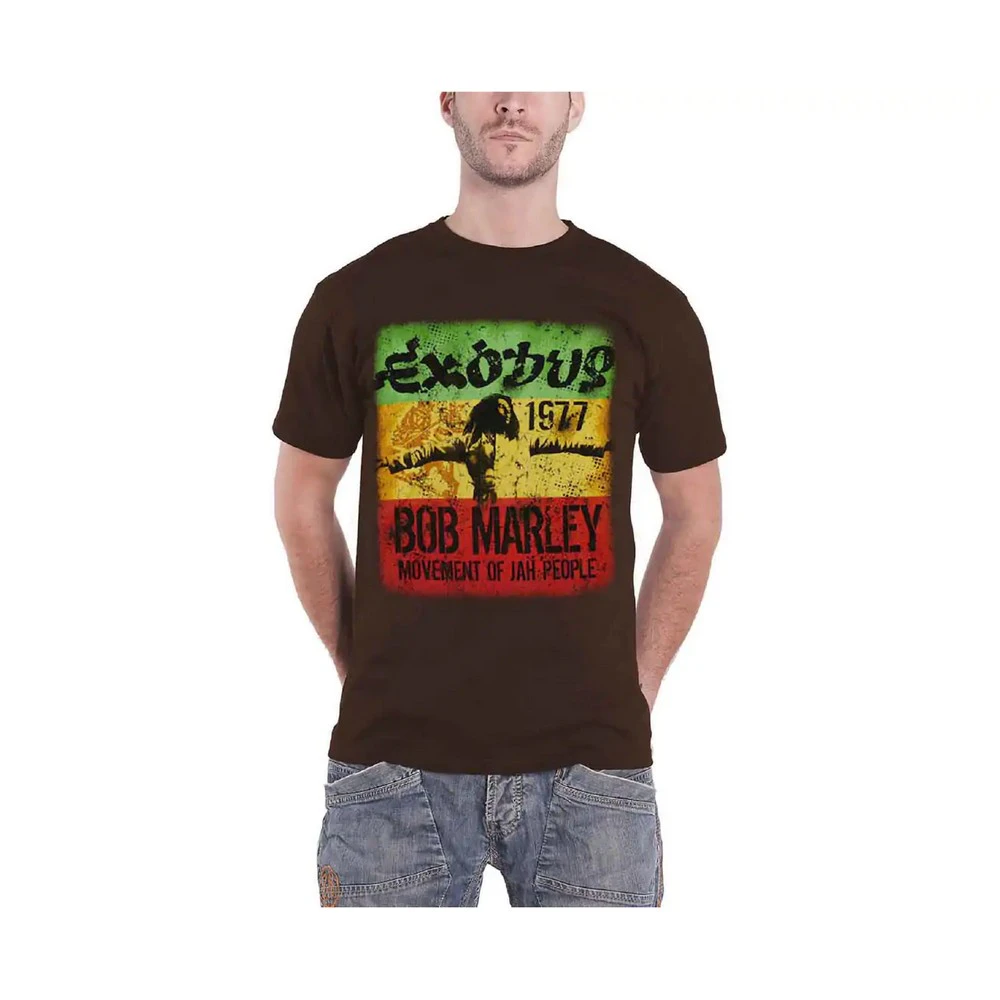 Bob Marley Unisex Adult Exodus T-Shirt (Black) - RO2701