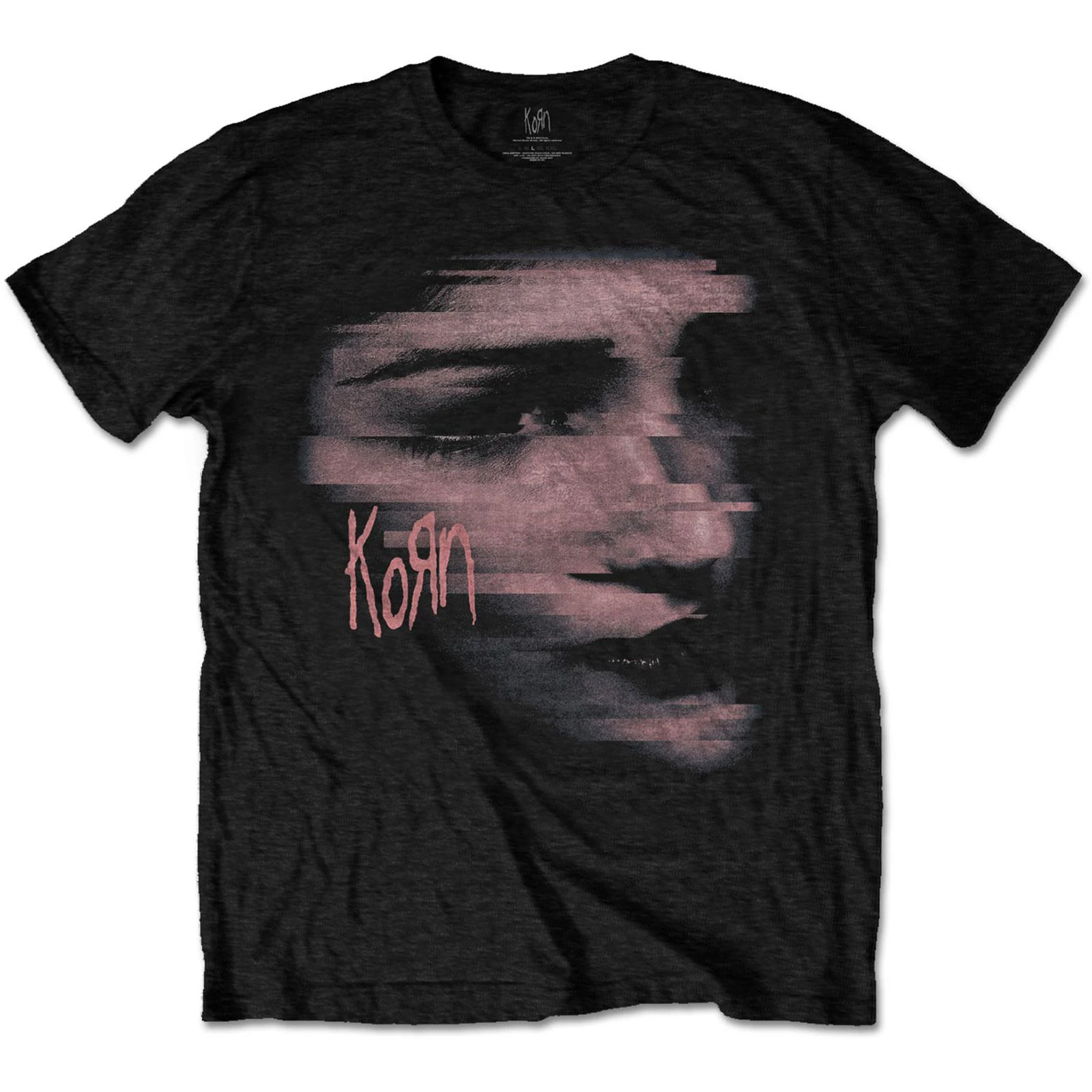 Korn Unisex Adult Chopped Face T-Shirt (Black) - RO1985