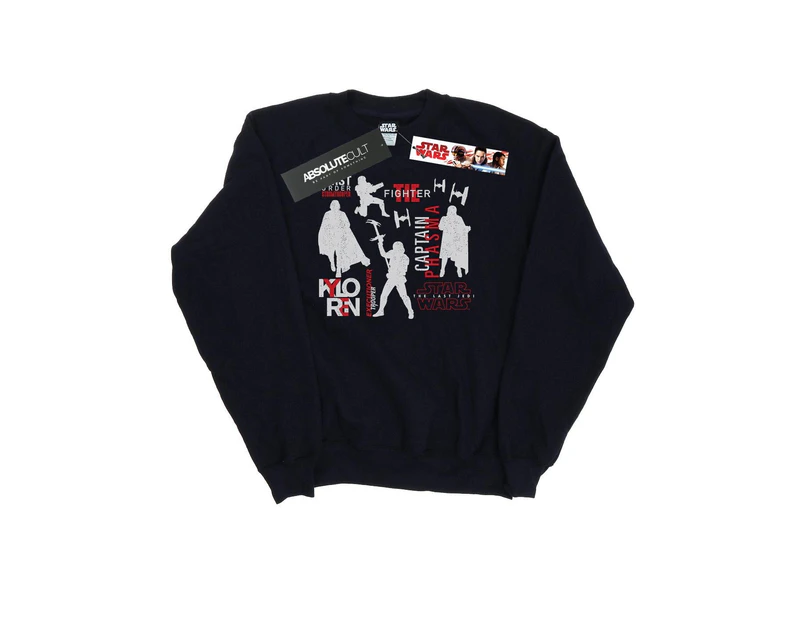 Star Wars Mens The Last Jedi First Order Silhouettes Sweatshirt (Black) - BI46185