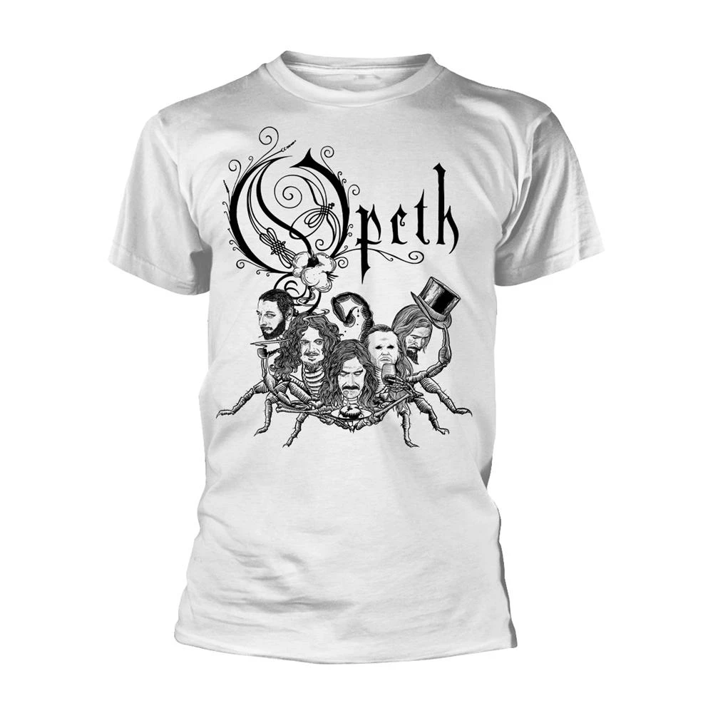 Opeth Unisex Adult Scorpion Logo T-Shirt (White) - PH1784