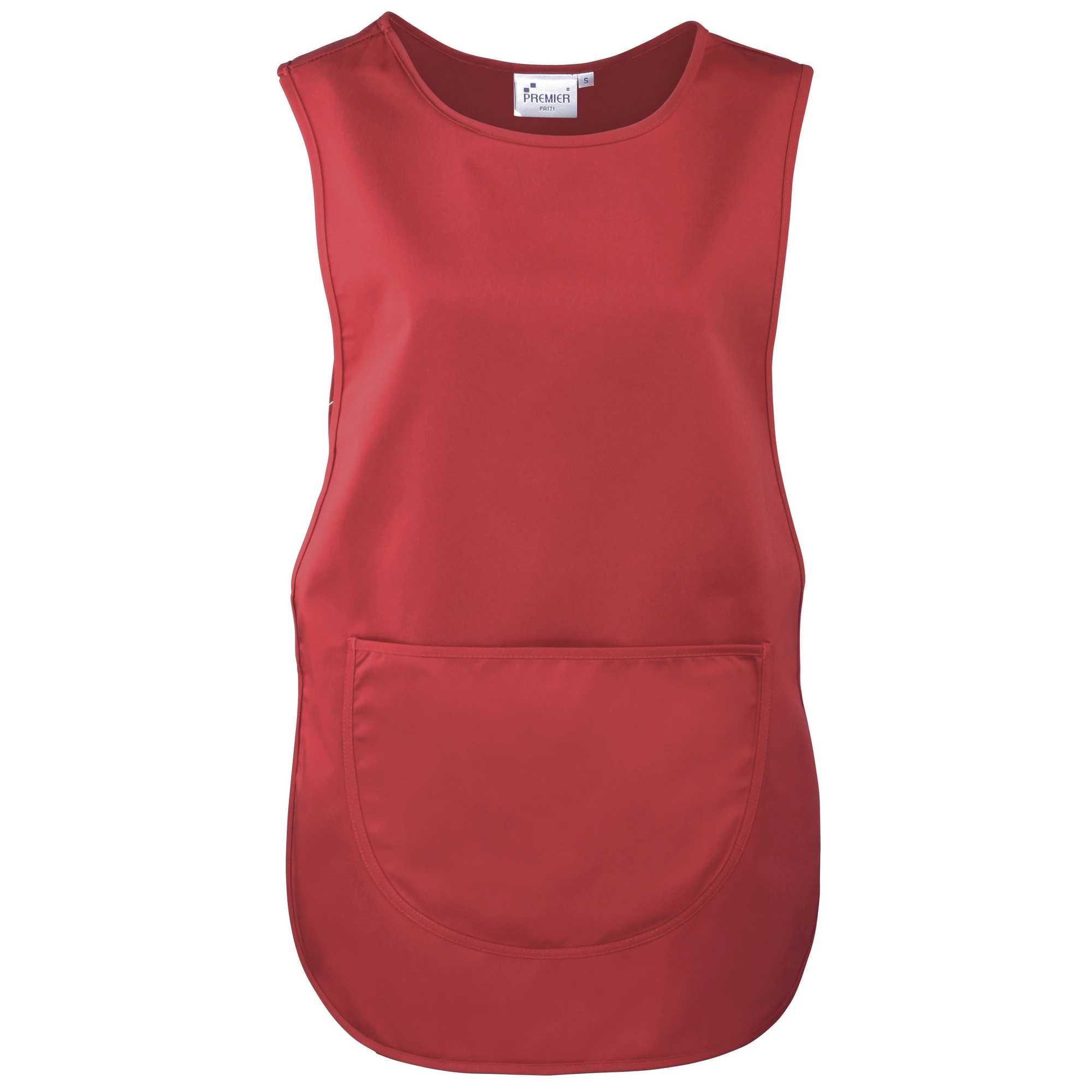 Premier Ladies/Womens Pocket Tabard / Workwear (Red) - RW1078