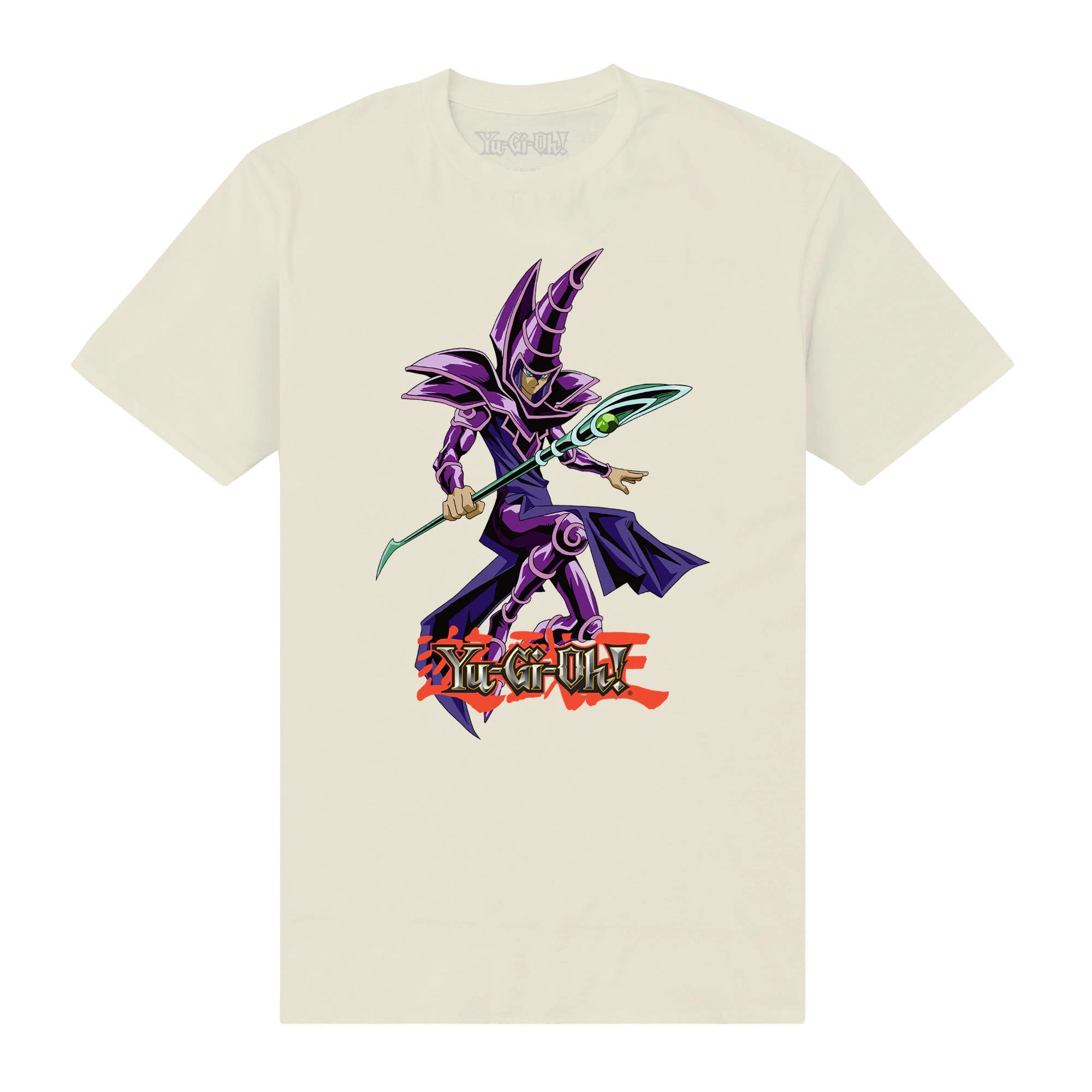 Yu-Gi-Oh! Unisex Adult The Dark Magician T-Shirt (Sand) - PN499