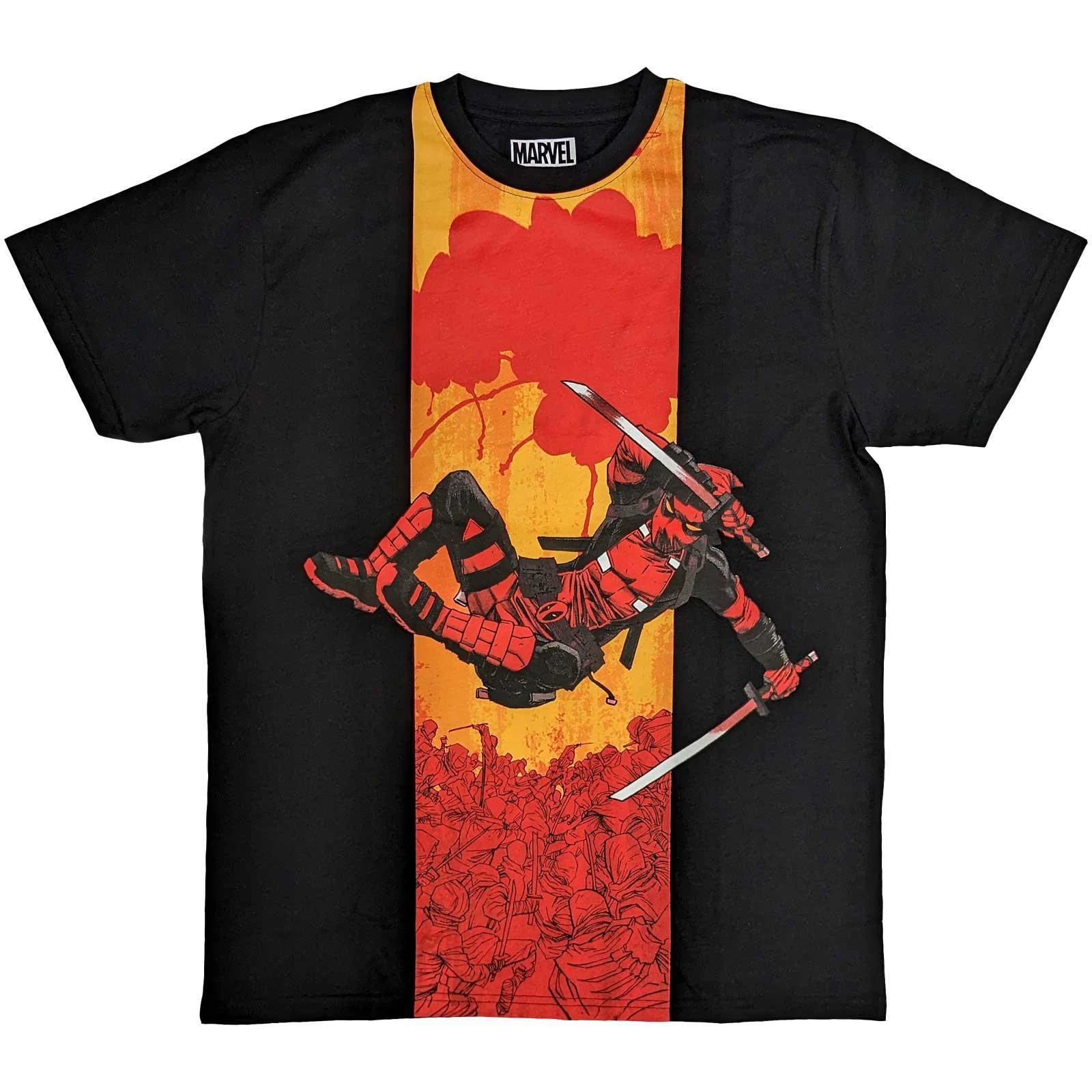 Deadpool Unisex Adult Samurai Cotton T-Shirt (Black) - RO9541