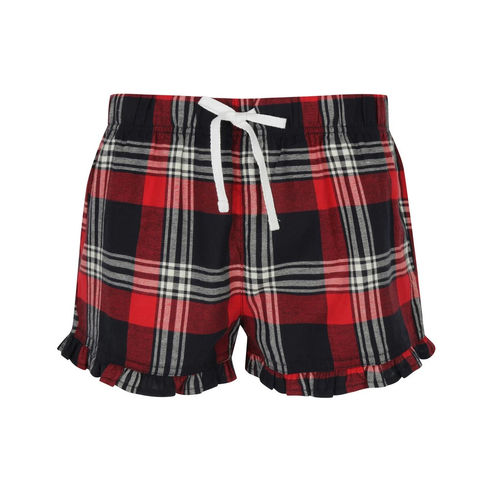 Skinnifit Womens Tartan Shorts (Red/Navy Check) - RW6024