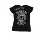 Riverdale Womens Southside Serpents Monotone Cotton T-Shirt (Black) - BI38200