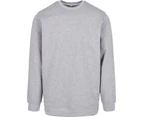 Build Your Brand Mens Basic Crew Neck Sweatshirt (Heather Grey) - RW8035