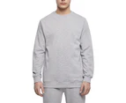 Build Your Brand Mens Basic Crew Neck Sweatshirt (Heather Grey) - RW8035