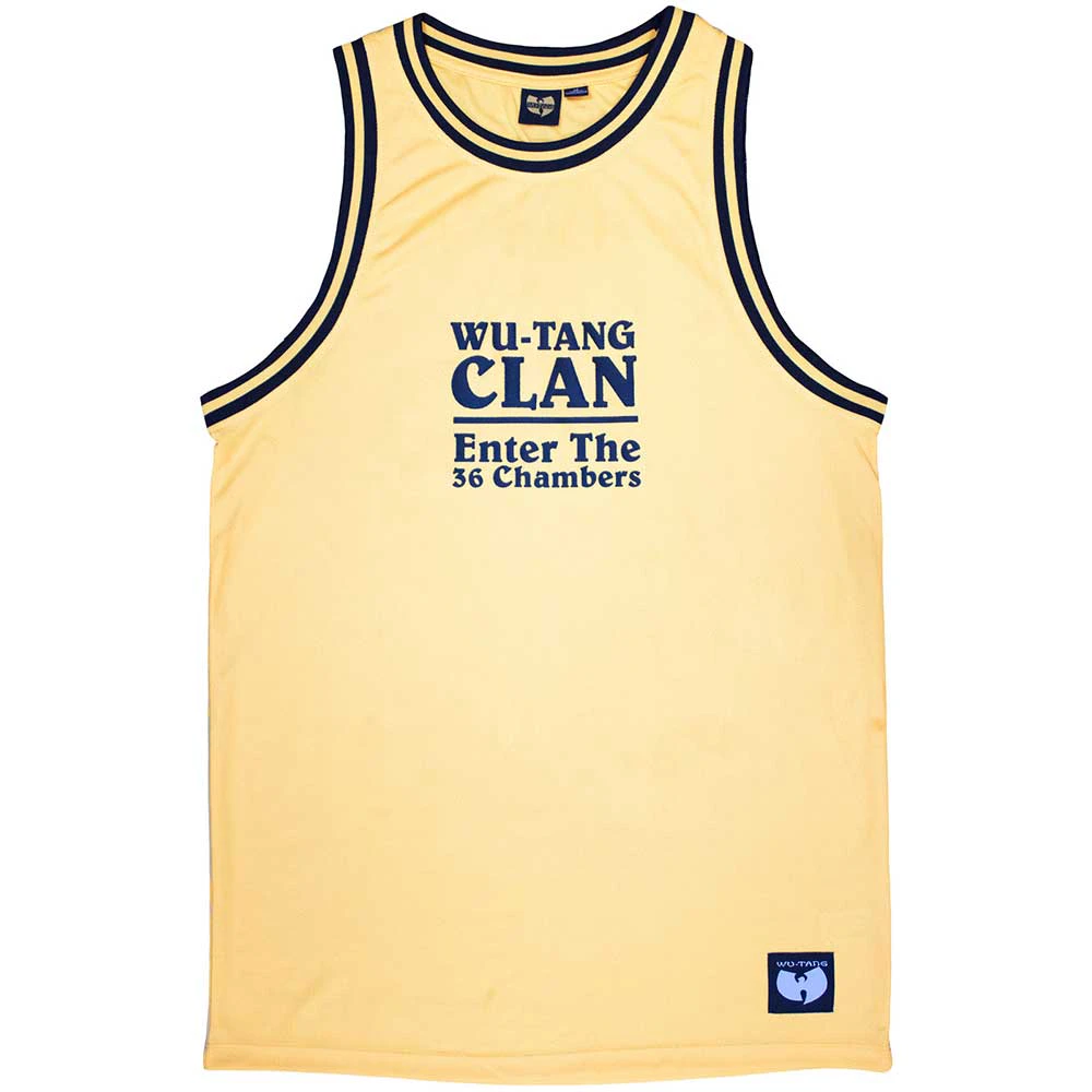 Wu-Tang Clan Unisex Adult Enter The 36 Chambers Back Print Tank Top (Yellow) - RO10905