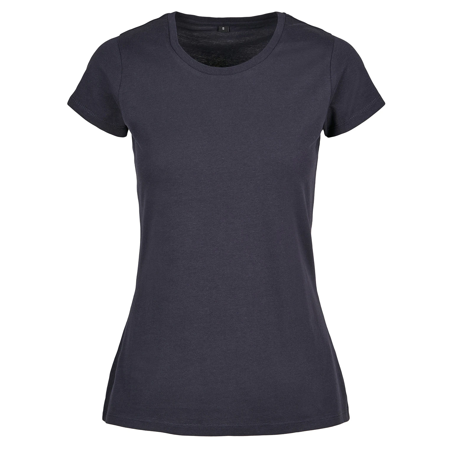 Build Your Brand Womens Basic T-Shirt (Navy) - RW8509