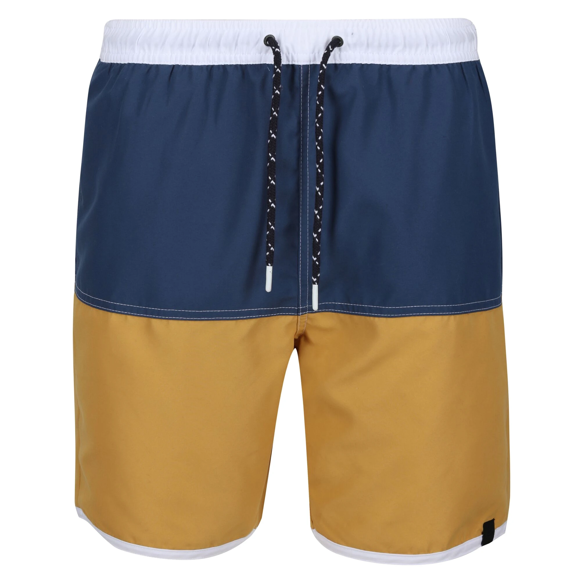 Regatta Mens Benicio Swim Shorts (Dark Denim/Gold Straw) - RG7217