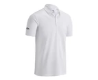 Callaway Mens Swing Tech Solid Colour Polo Shirt (Bright White) - RW7679