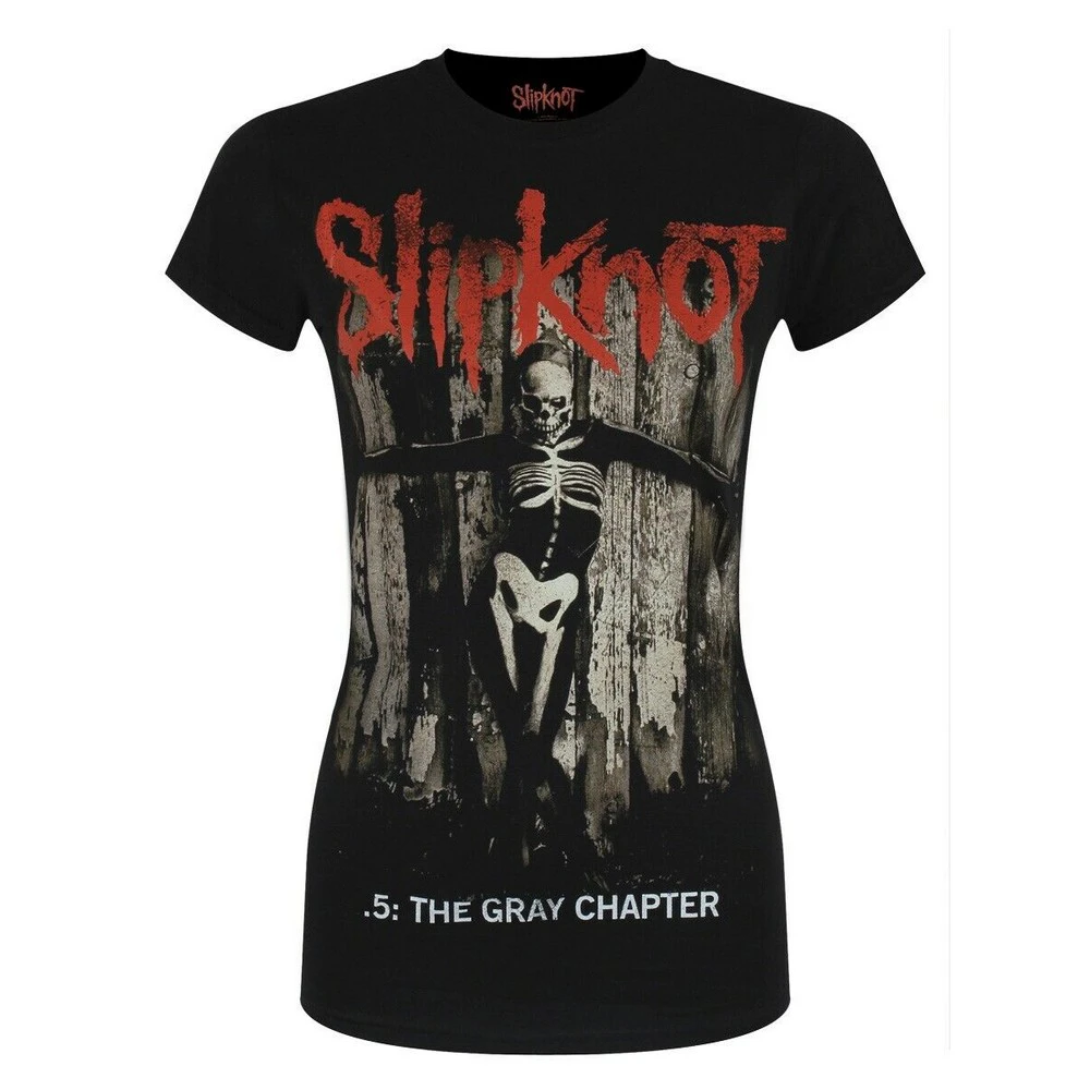 Slipknot Womens .5: The Gray Chapter Album T-Shirt (Black) - RO760