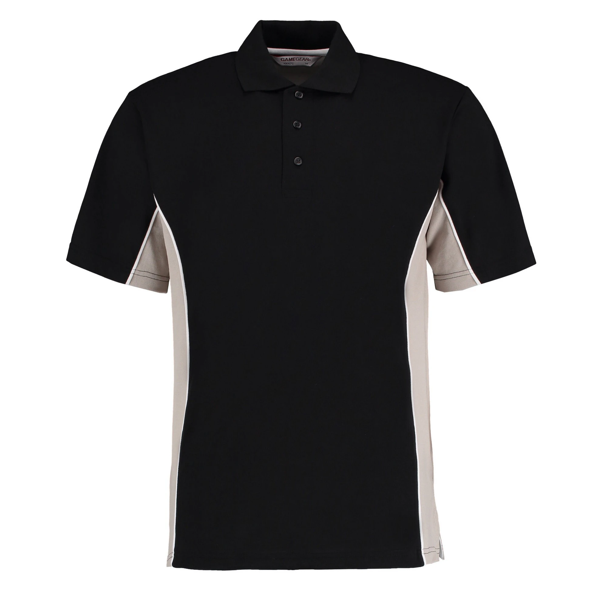 GAMEGEAR Mens Track Classic Polo Shirt (Black/Grey/White) - RW9897