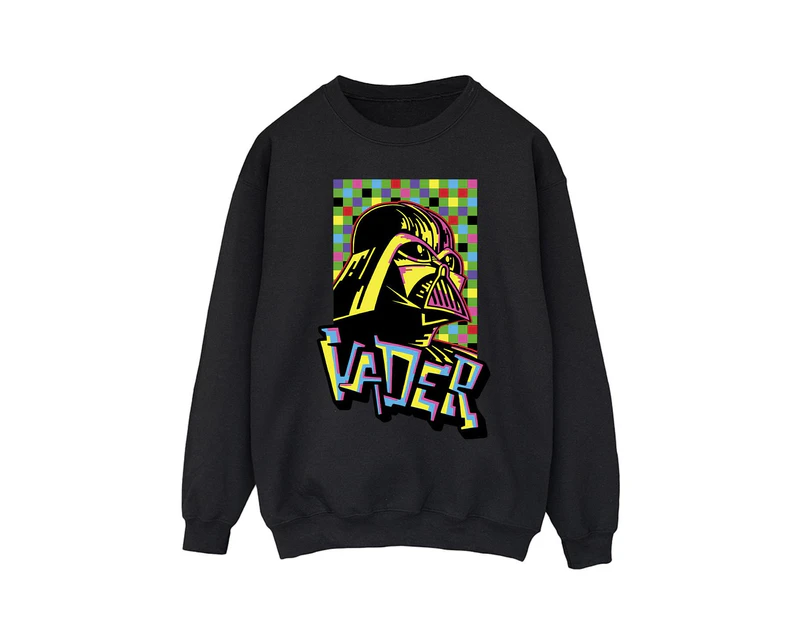 Star Wars Mens Vader Graffiti Pop Art Sweatshirt (Black) - BI46080