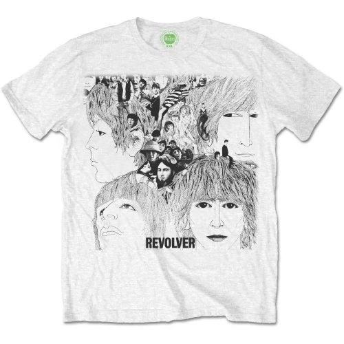 The Beatles Unisex Adult Revolver Album T-Shirt (White) - RO2033