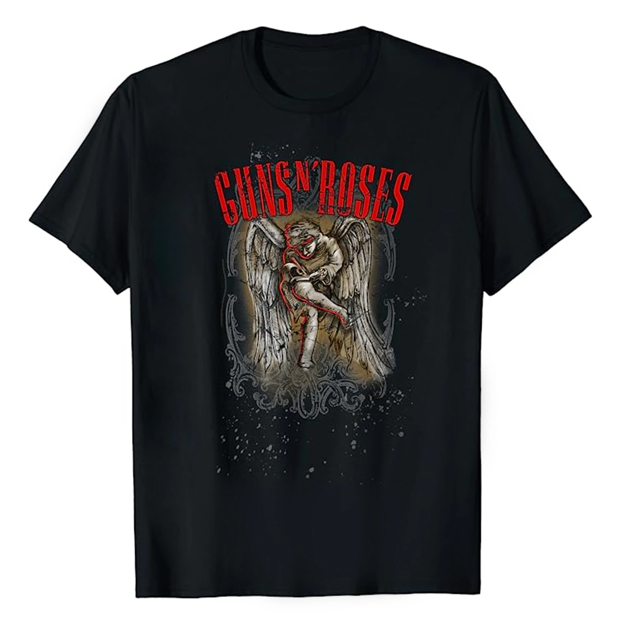 Guns N Roses Unisex Adult Cherub T-Shirt (Black) - RO1704