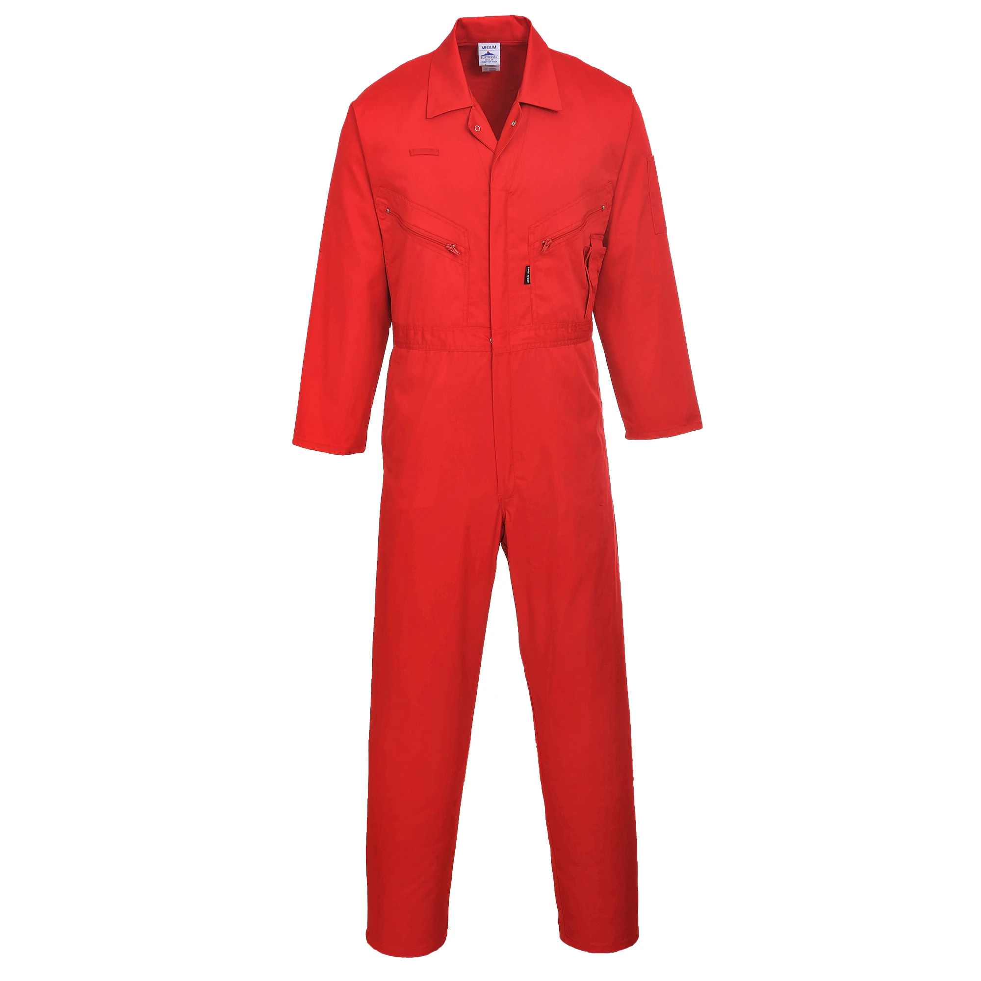 Portwest Mens Liverpool-zip Workwear Coverall (Red) - RW2791