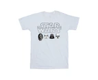 Star Wars Mens Character Heads T-Shirt (White) - BI46761