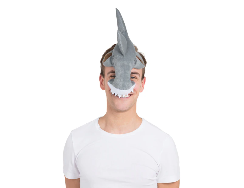 Bristol Novelty Unisex Adults Shark Mask (Grey) - BN862