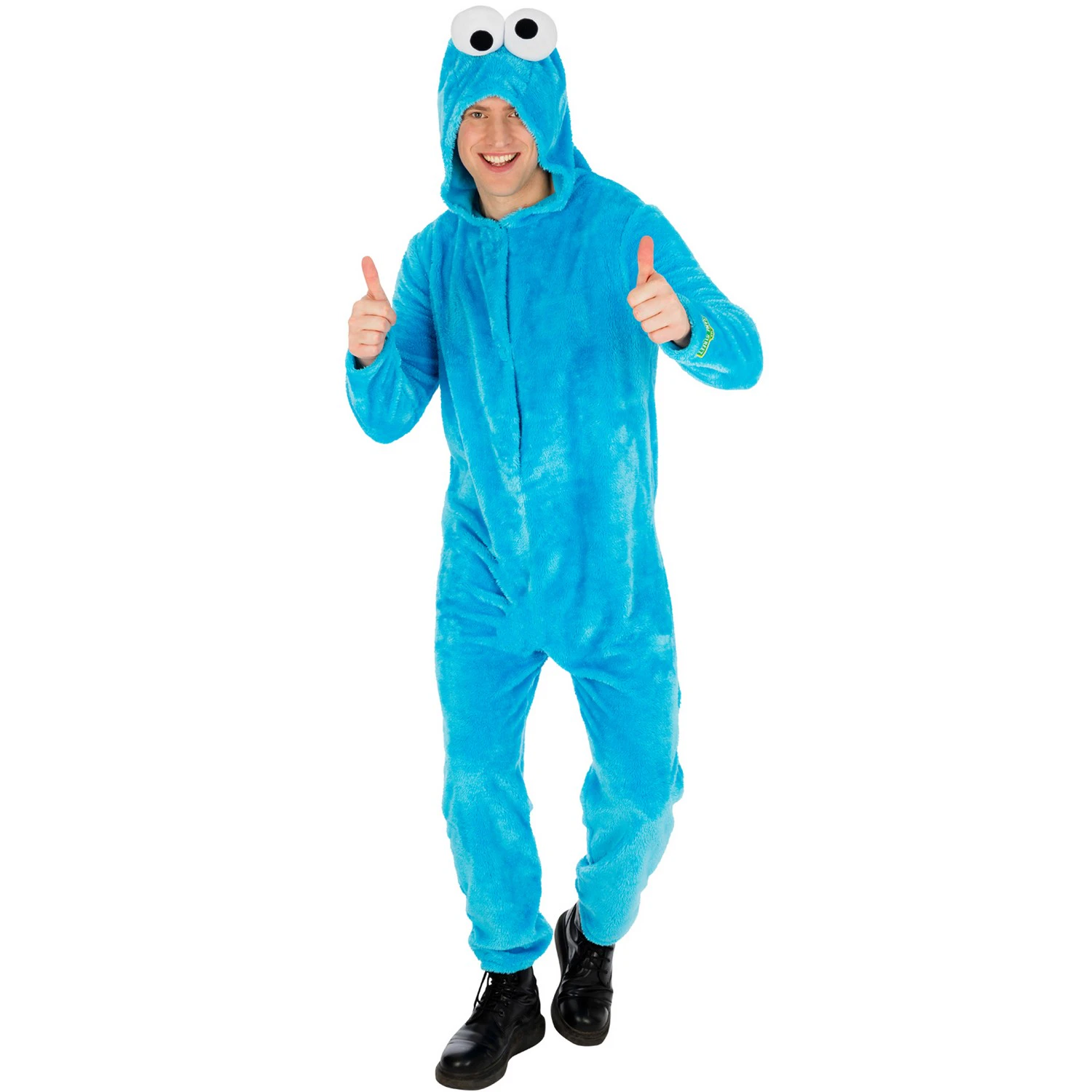 Sesame Street Unisex Adult Cookie Monster Costume (Blue) - BN5088