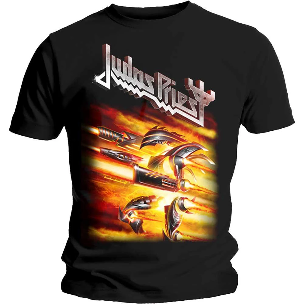 Judas Priest Unisex Adult Firepower T-Shirt (Black) - RO2582