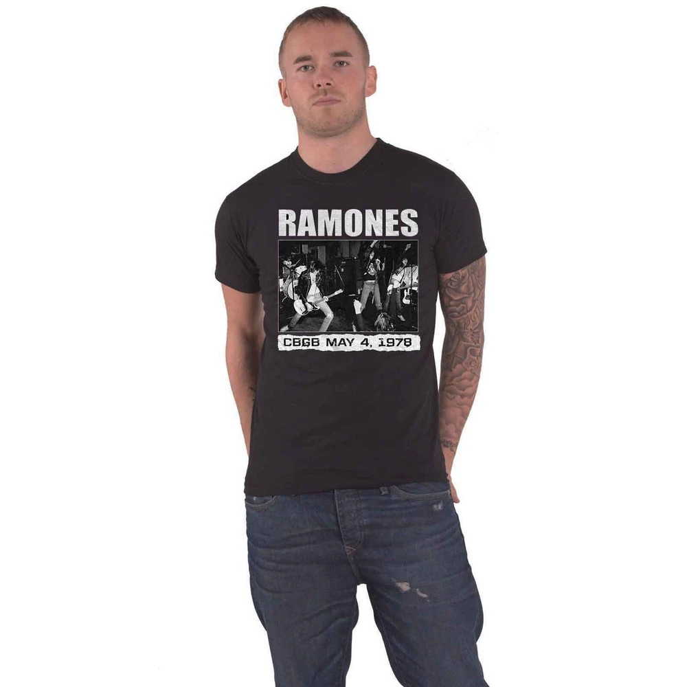 Ramones Unisex Adult CBGB 1978 T-Shirt (Black) - RO1234