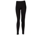 Skinni Minni Girls Plain Leggings (Black) - RW4750