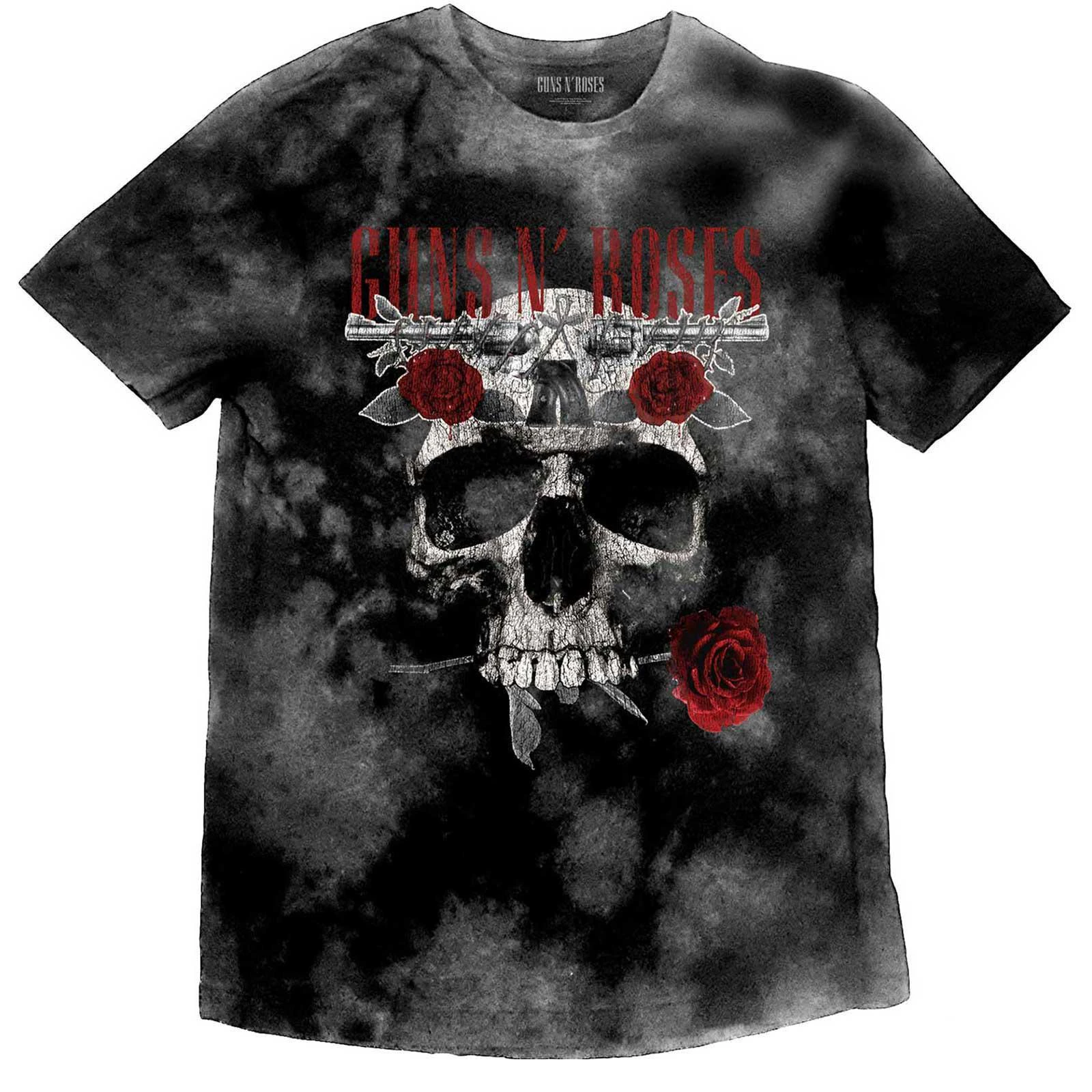 Guns N Roses Childrens/Kids Flower Skull T-Shirt (Grey) - RO5873