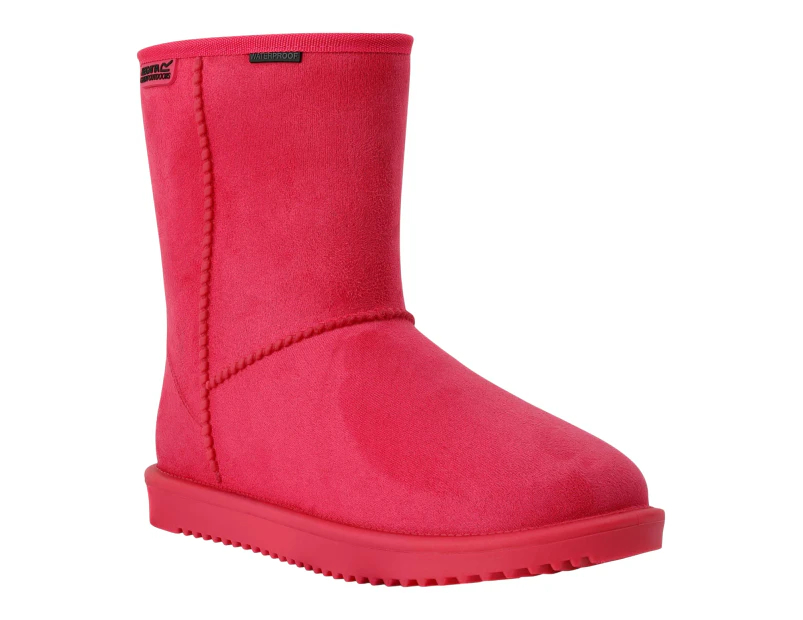 Regatta Womens Risely Waterproof Faux Fur Lined Winter Boots (Pink Potion) - RG9808