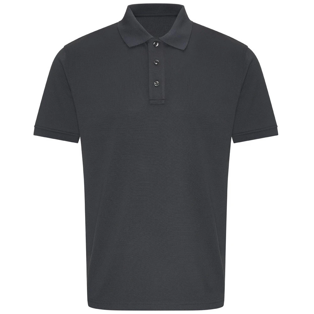 PRO RTX Mens Pro Moisture Wicking Polo Shirt (Solid Grey) - RW10029