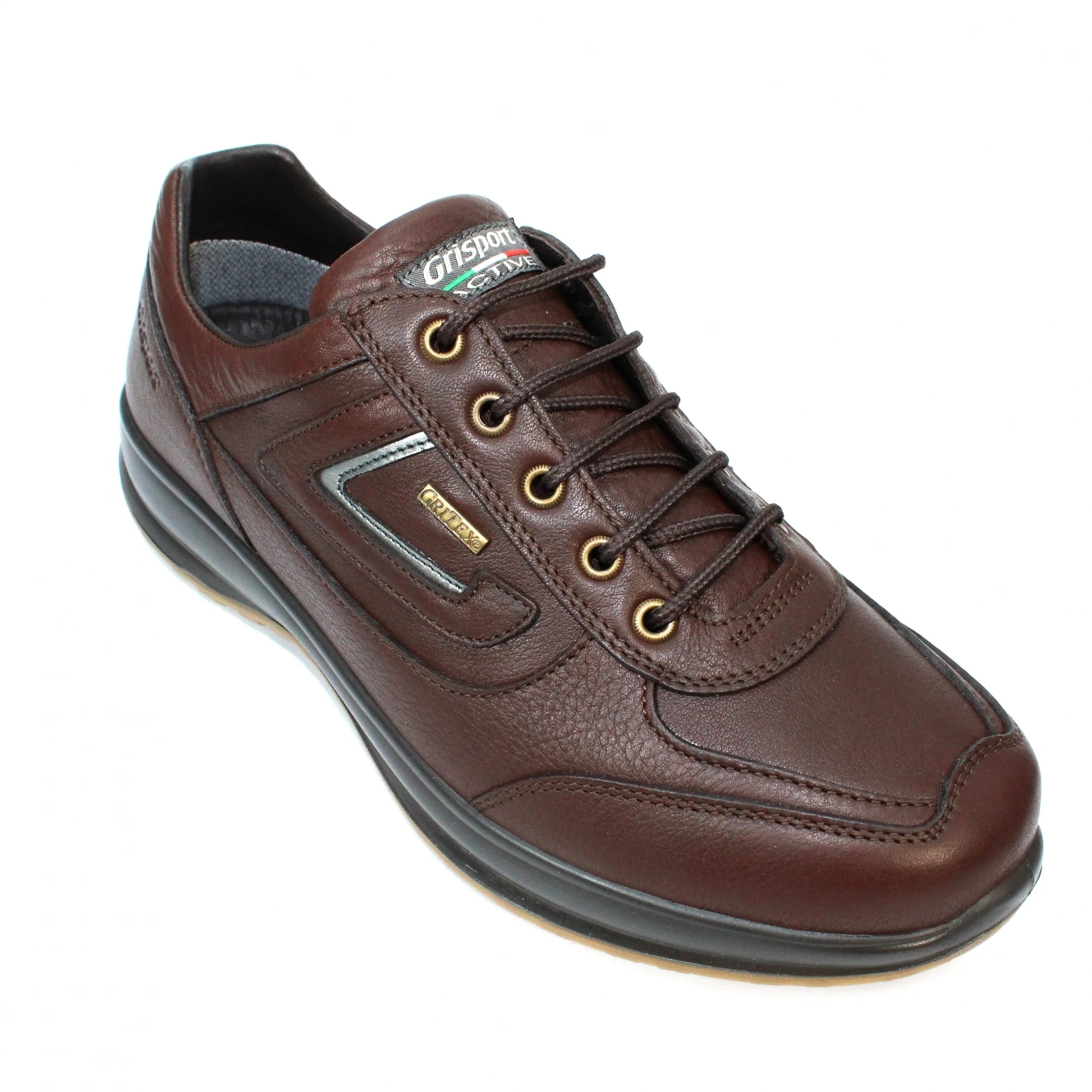 Grisport Mens Airwalker Leather Walking Shoes (Brown) - GS112