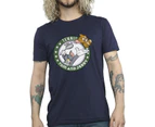 Tom And Jerry Mens Tennis Ready To Play T-Shirt (Navy Blue) - BI47736