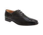 Goor Boys Patent Leather Lace-Up Oxford Tie Dress Shoes (Black Patent) - DF127