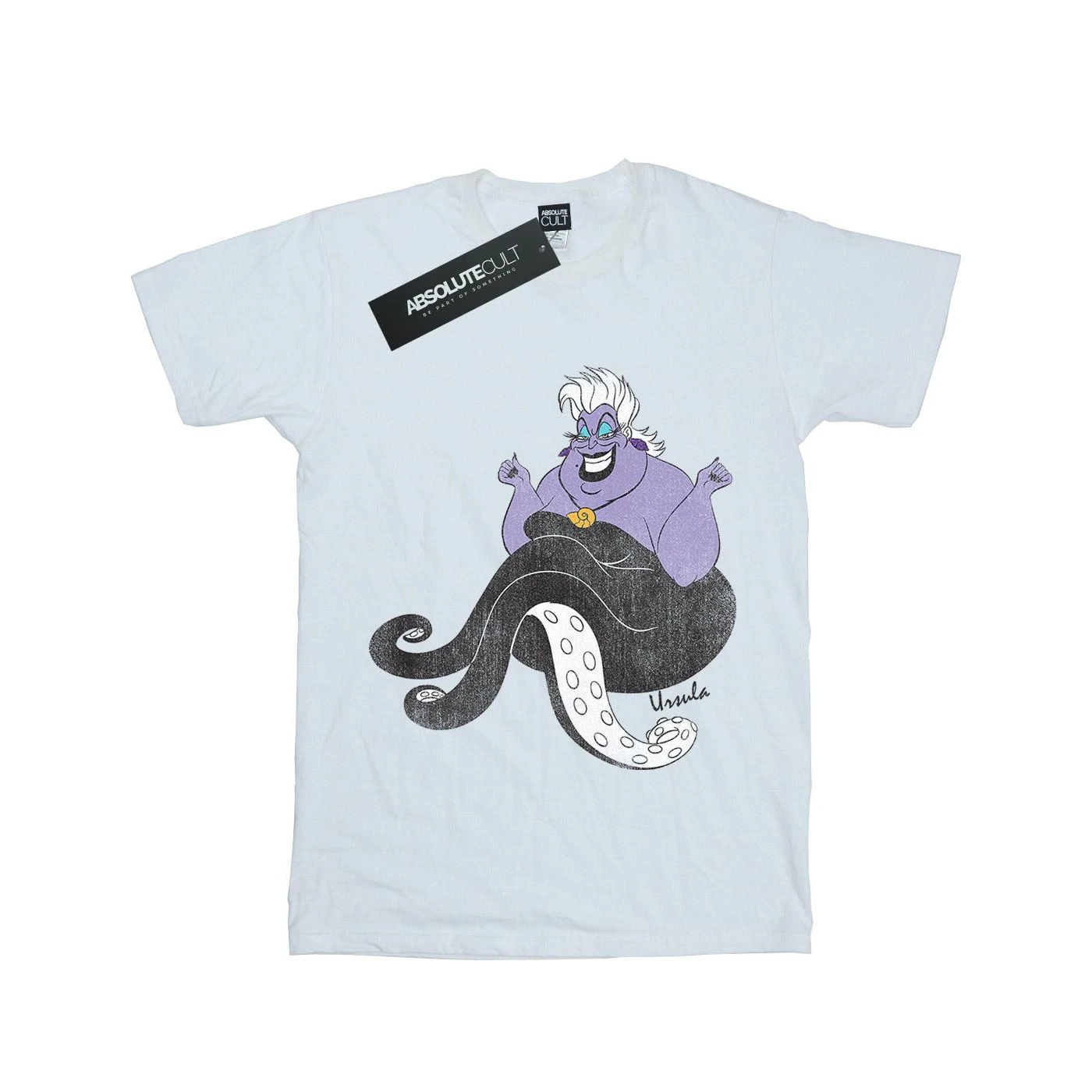 The Little Mermaid Girls Classic Ursula Cotton T-Shirt (White) - BI610