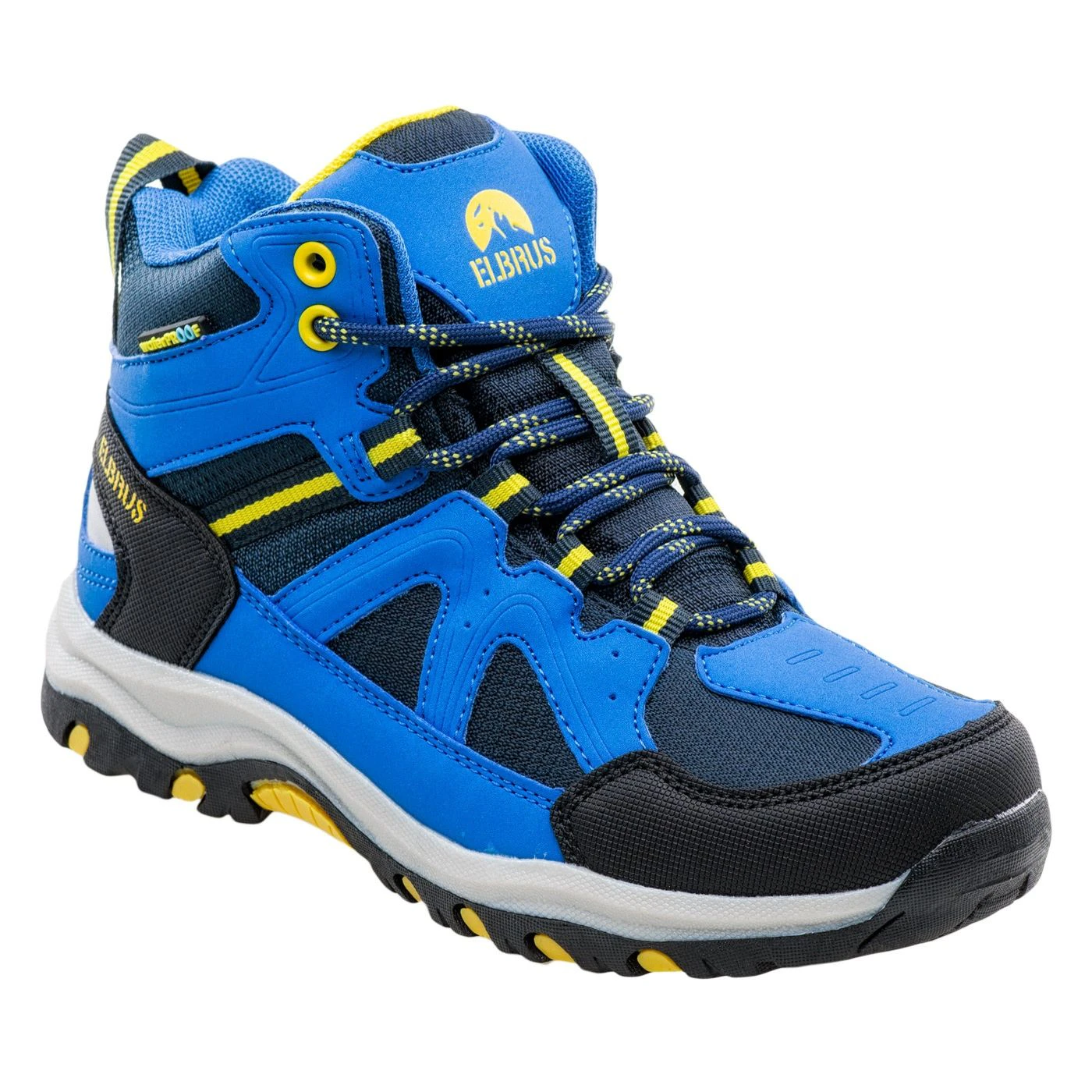 Elbrus Childrens/Kids Plaret Walking Boots (Navy/Lake Blue/Yellow) - IG1700