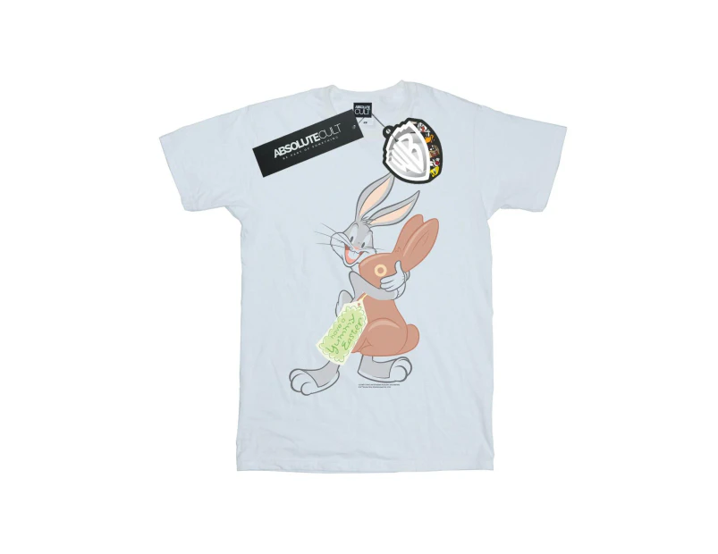 Looney Tunes Mens Bugs Bunny Yummy Easter T-Shirt (White) - BI50347