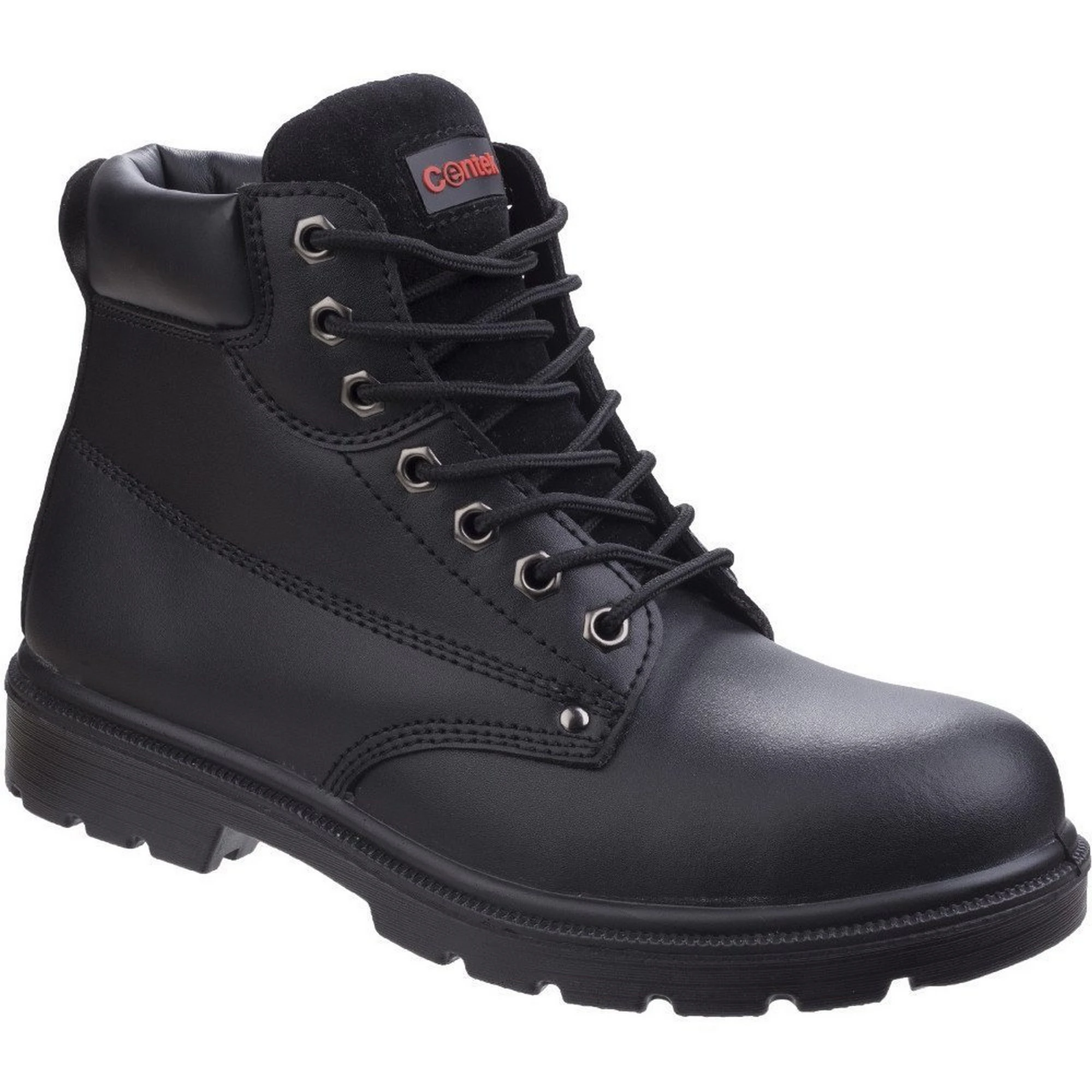 Centek Mens FS331 Classic Ankle S3 Lace Up Leather Safety Boots (Black) - FS5278